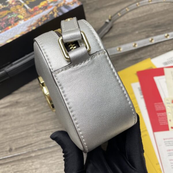 Dolce & Gabbana Crossbody 3.5 Bag Silver For Women 7.5in/19cm DG