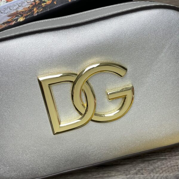 Dolce & Gabbana Crossbody 3.5 Bag Silver For Women 7.5in/19cm DG
