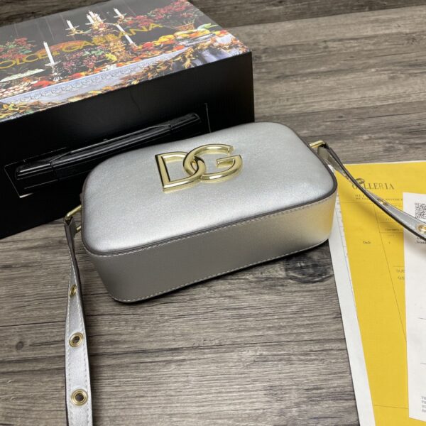 Dolce & Gabbana Crossbody 3.5 Bag Silver For Women 7.5in/19cm DG