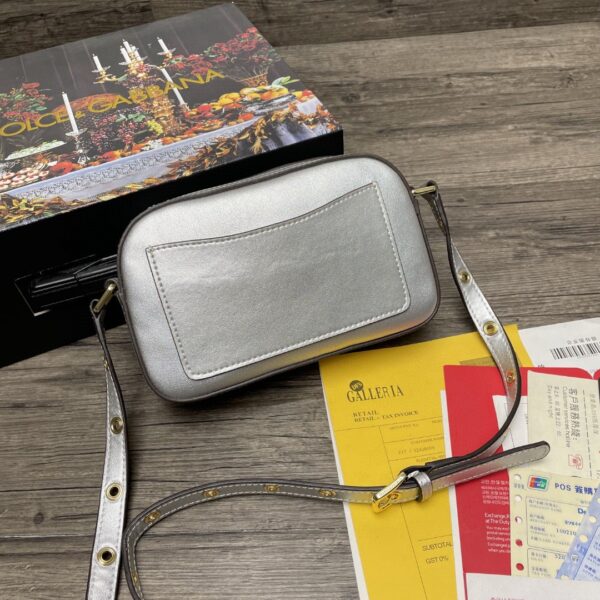 Dolce & Gabbana Crossbody 3.5 Bag Silver For Women 7.5in/19cm DG