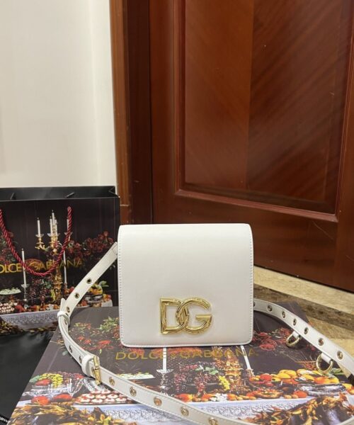 Dolce & Gabbana Crossbody 3.5 Bag White For Women 6.9in/18cm DG BB7037AW57680002
