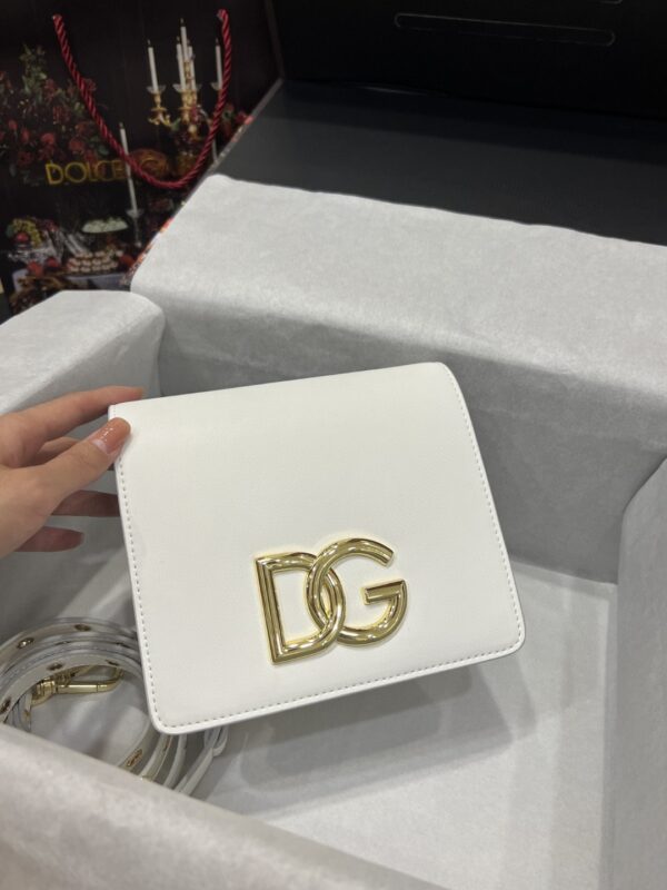 Dolce & Gabbana Crossbody 3.5 Bag White For Women 6.9in/18cm DG BB7037AW57680002