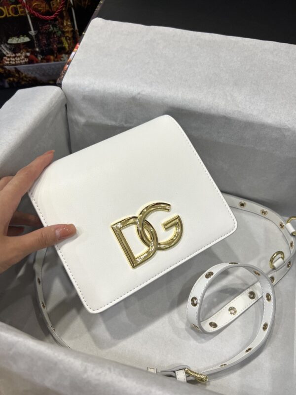 Dolce & Gabbana Crossbody 3.5 Bag White For Women 6.9in/18cm DG BB7037AW57680002