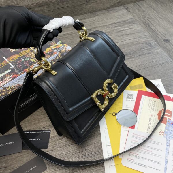 Dolce & Gabbana DG Girls Bag In Quilted Nappa Black For Women 10.6in/27cm DG
