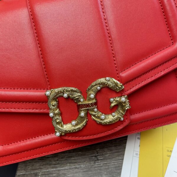 Dolce & Gabbana DG Girls Bag In Quilted Nappa Red For Women 10.6in/27cm DG