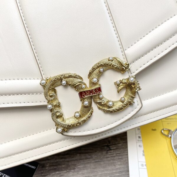 Dolce & Gabbana DG Girls Bag In Quilted Nappa White For Women 10.6in/27cm DG