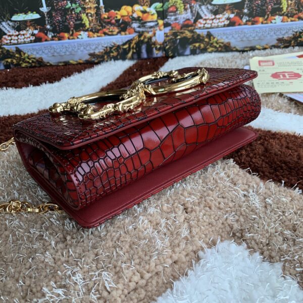 Dolce & Gabbana DG Girls CrossBody Bag Burgundy For Women 8.3in/21cm DG
