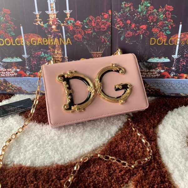 Dolce & Gabbana DG Girls CrossBody Bag Pink For Women 8.3in/21cm DG BB6498AZ80180412