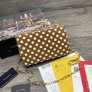 Dolce & Gabbana DG Girls CrossBody Bag With Polka Dots Brown For Women 8.3in/21cm DG