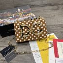 Dolce & Gabbana DG Girls CrossBody Bag With Polka Dots Brown For Women 8.3in/21cm DG