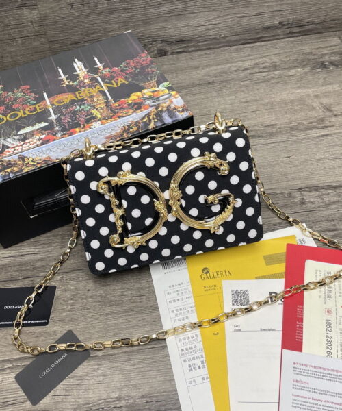 Dolce & Gabbana DG Girls CrossBody Bag With Polka Dots Muticolour For Women 8.3in/21cm DG