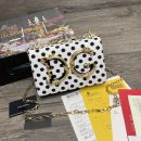Dolce & Gabbana DG Girls CrossBody Bag With Polka Dots White For Women 8.3in/21cm DG
