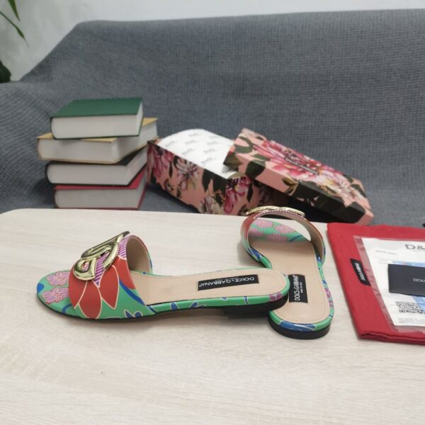 Dolce & Gabbana Jacquard Slides With DG Logo Multicolour For Women DG Shoes  CQ0455AY27287768