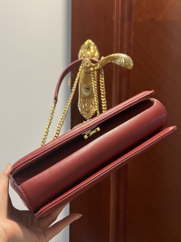 Dolce & Gabbana Large Devotion Bag In Quilted Nappa Burgundy For Women 10in/26cm DG