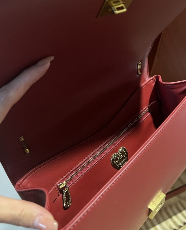 Dolce & Gabbana Large Devotion Bag In Quilted Nappa Burgundy For Women 10in/26cm DG