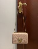 Dolce & Gabbana Large Devotion Bag In Quilted Nappa Pale Pink For Women 10in/26cm DG BB6651AV96780412