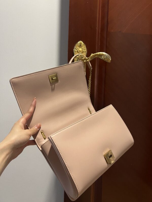 Dolce & Gabbana Large Devotion Bag In Quilted Nappa Pale Pink For Women 10in/26cm DG BB6651AV96780412