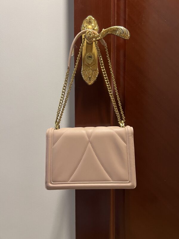 Dolce & Gabbana Large Devotion Bag In Quilted Nappa Pale Pink For Women 10in/26cm DG BB6651AV96780412