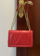 Dolce & Gabbana Large Devotion Bag In Quilted Nappa Red For Women 10in/26cm DG BB6651AV96787124