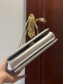 Dolce & Gabbana Large Devotion Bag In Quilted Nappa Silver For Women 10in/26cm DG