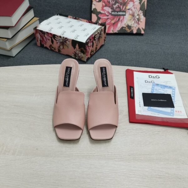 Dolce & Gabbana Lguana-Print Mules Pink For Women DG Shoes