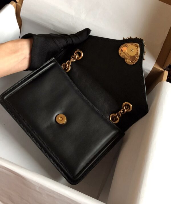 Dolce & Gabbana Medium Devotion Bag Black For Women 8.1in/20.5cm DG