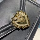 Dolce & Gabbana Medium Devotion Bag Black For Women 9.5in/24cm