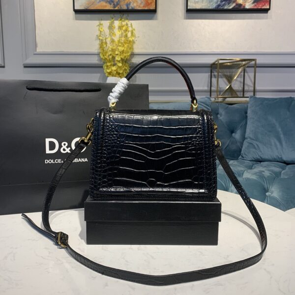 Dolce & Gabbana Medium Devotion Bag Black For Women 9.5in/24cm
