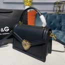 Dolce & Gabbana Medium Devotion Bag Black For Women 9.5in/24cm