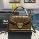Dolce & Gabbana Medium Devotion Bag Brown For Women 9.5in/24cm