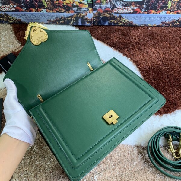 Dolce & Gabbana Medium Devotion Bag Green For Women 9.4in/24cm DG