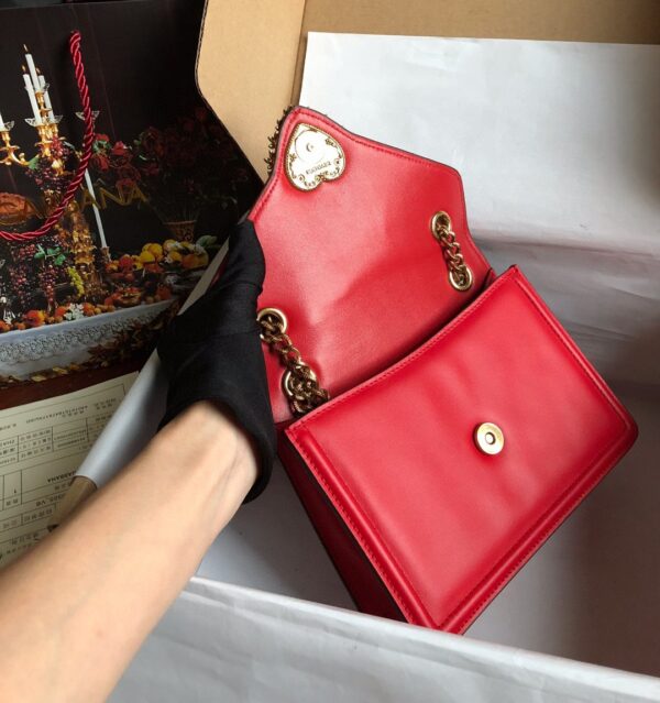 Dolce & Gabbana Medium Devotion Bag Red For Women 8.1in/20.5cm DG
