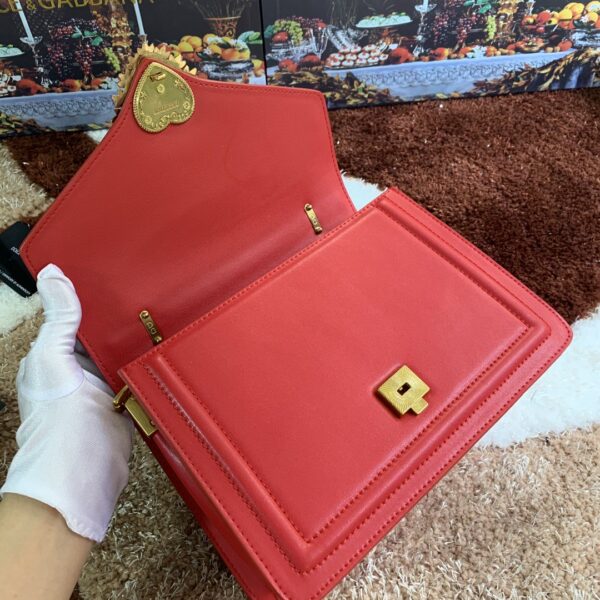 Dolce & Gabbana Medium Devotion Bag Red For Women 9.4in/24cm DG