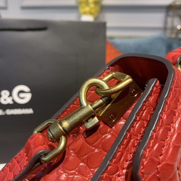 Dolce & Gabbana Medium Devotion Bag Red For Women 9.5in/24cm