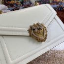 Dolce & Gabbana Medium Devotion Bag White For Women 9.4in/24cm DG