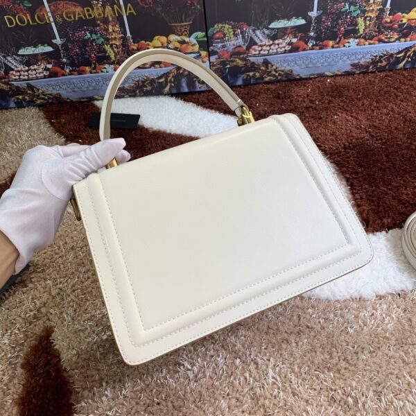 Dolce & Gabbana Medium Devotion Bag White For Women 9.4in/24cm DG