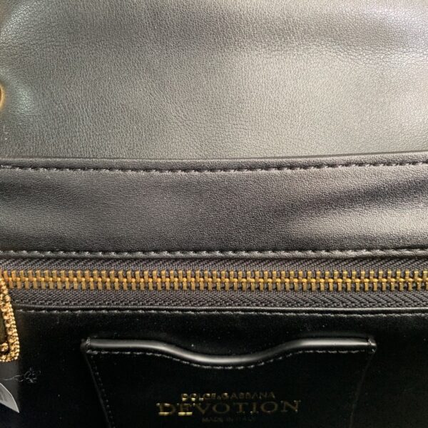 Dolce & Gabbana Medium Devotion Shoulder Bag In Quilted Nappa Black For Women 10.2in/26cm DG