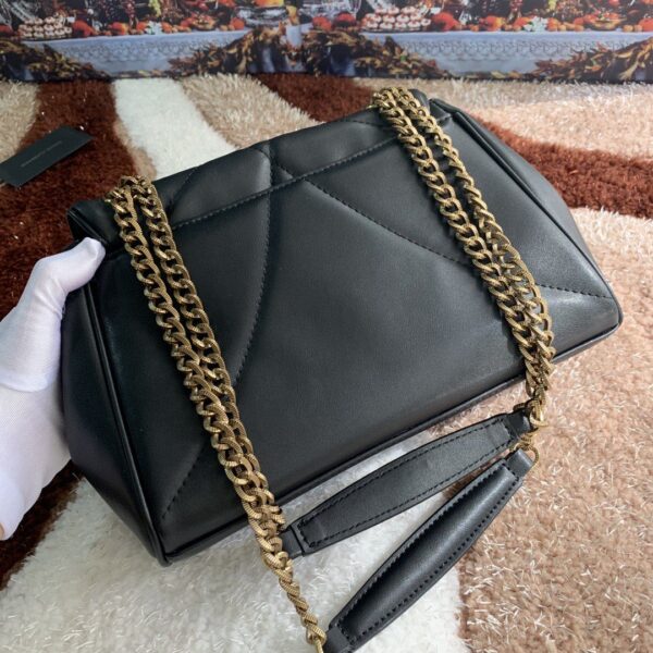 Dolce & Gabbana Medium Devotion Shoulder Bag In Quilted Nappa Black For Women 10.2in/26cm DG