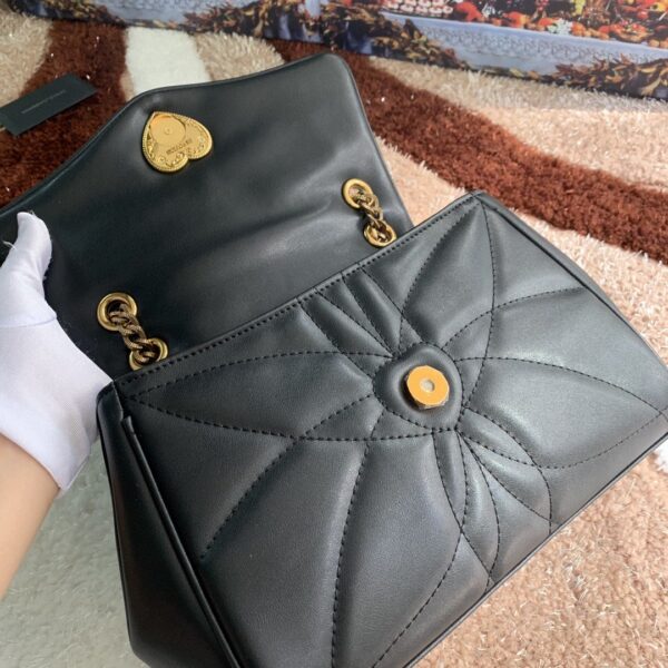 Dolce & Gabbana Medium Devotion Shoulder Bag In Quilted Nappa Black For Women 10.2in/26cm DG