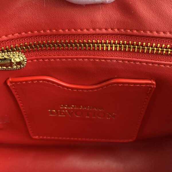 Dolce & Gabbana Medium Devotion Shoulder Bag In Quilted Nappa Red For Women 10.2in/26cm DG