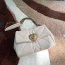 Dolce & Gabbana Medium Devotion Shoulder Bag In Quilted Nappa White For Women 10.2in/26cm DG