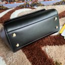Dolce & Gabbana Medium DG Handbag In Dauphine Black For Women 10.2in/26cm DG