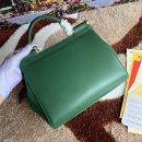 Dolce & Gabbana Medium DG Handbag In Dauphine Green For Women 10.2in/26cm DG