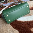 Dolce & Gabbana Medium DG Handbag In Dauphine Green For Women 10.2in/26cm DG
