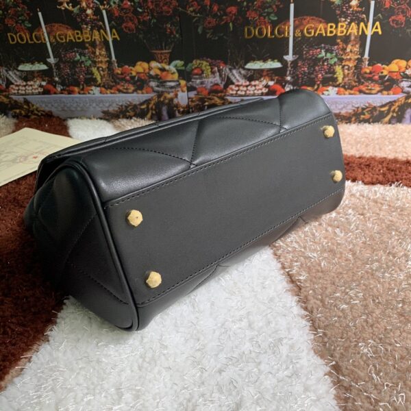 Dolce & Gabbana Medium Sicily Bag In Quilted Black For Women 10.2in/26cm DG BB6002AW59180999