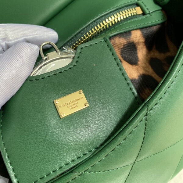 Dolce & Gabbana Medium Sicily Bag In Quilted Green For Women 10.2in/26cm DG
