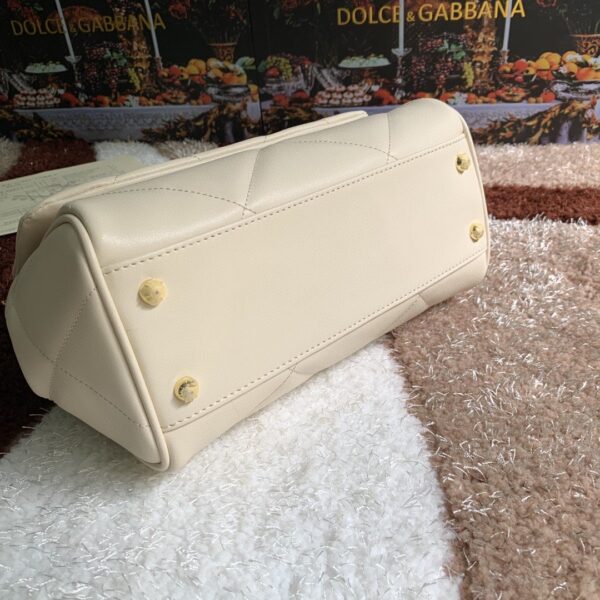 Dolce & Gabbana Medium Sicily Bag In Quilted White For Women 10.2in/26cm DG BB6002AW59180002