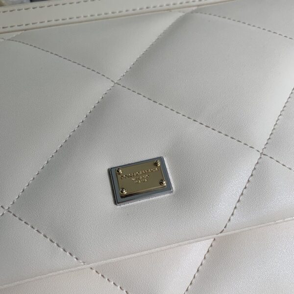 Dolce & Gabbana Medium Sicily Bag In Quilted White For Women 10.2in/26cm DG BB6002AW59180002