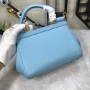 Dolce & Gabbana Medium Sicily Handbag In Dauphine Blue For Women 10.2in/26cm DG BB4347A10018H422