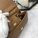 Dolce & Gabbana Medium Sicily Handbag In Dauphine Brown For Women 10.2in/26cm DG BB4347A10018M417